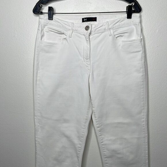 3x1 Womens Size 30 White Crop Flare Jeans - Picture 3 of 7